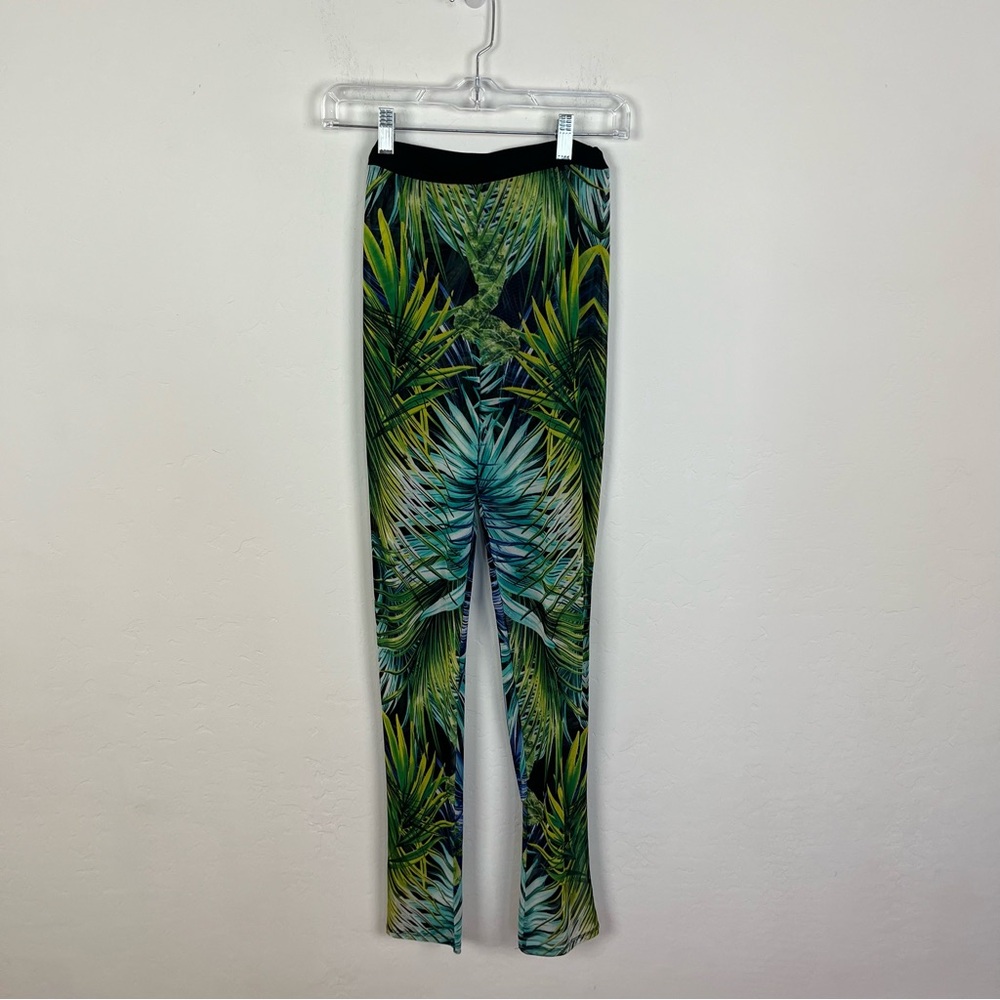 Cherie Jungle Print Mesh Leggings